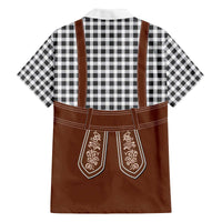 Oktoberfest Lederhosen Costume Family Matching Off The Shoulder Long Sleeve Dress and Hawaiian Shirt German Beer Festival - Wonder Print Shop