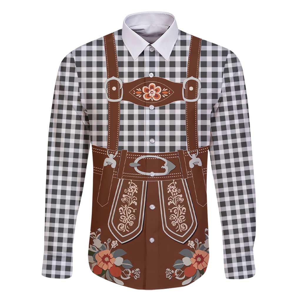 Oktoberfest Lederhosen Costume Family Matching Short Sleeve Bodycon Dress and Hawaiian Shirt German Beer Festival - Wonder Print Shop
