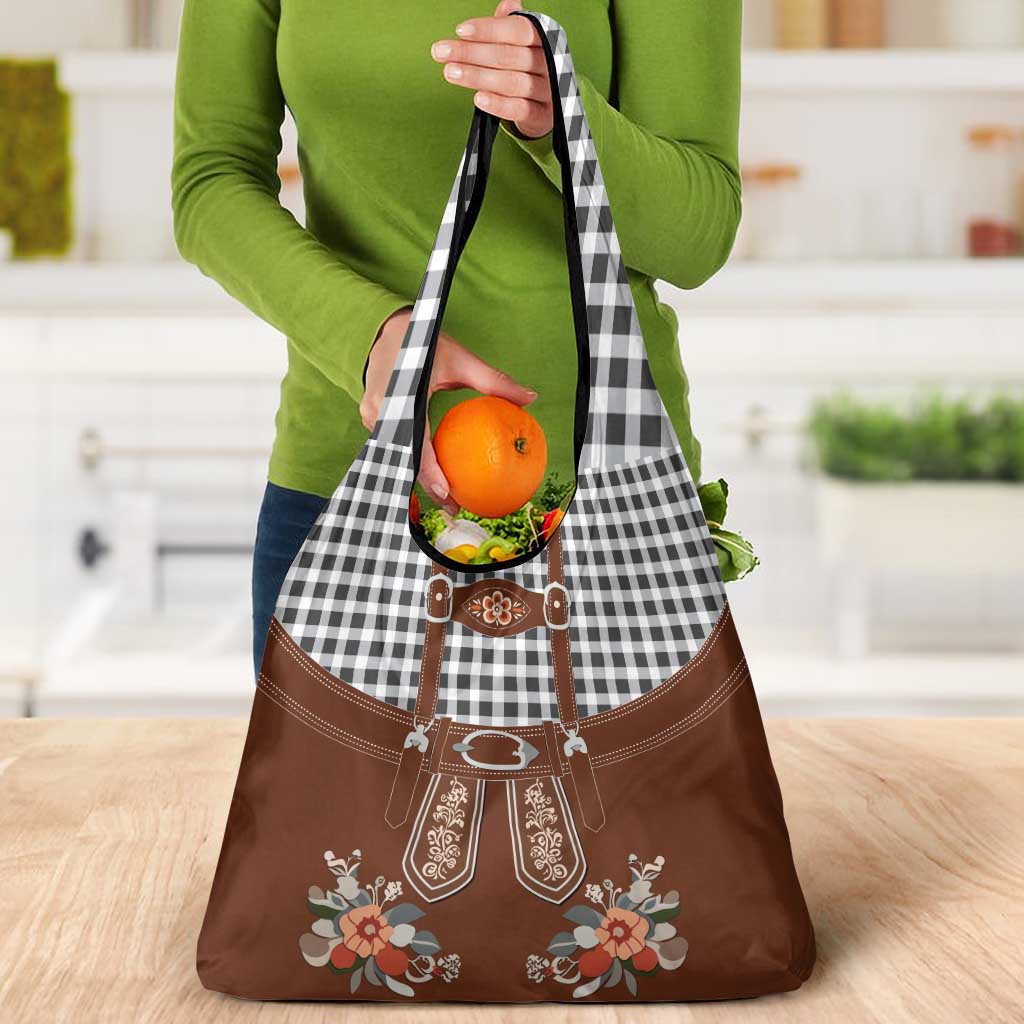 Oktoberfest Lederhosen Costume Grocery Bag German Beer Festival - Wonder Print Shop