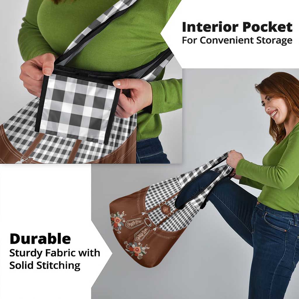 Oktoberfest Lederhosen Costume Grocery Bag German Beer Festival - Wonder Print Shop