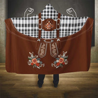 Oktoberfest Lederhosen Costume Hooded Blanket German Beer Festival - Wonder Print Shop