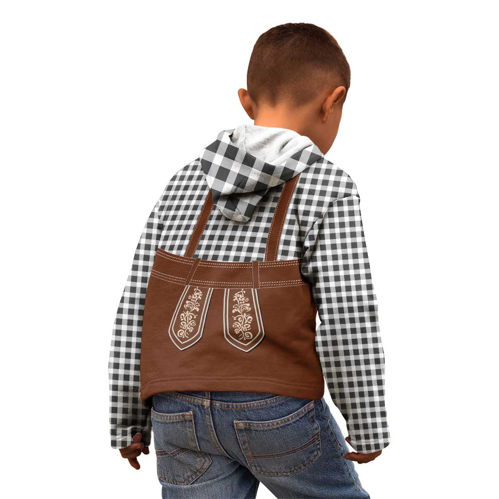 Oktoberfest Lederhosen Costume Kid Hoodie German Beer Festival - Wonder Print Shop