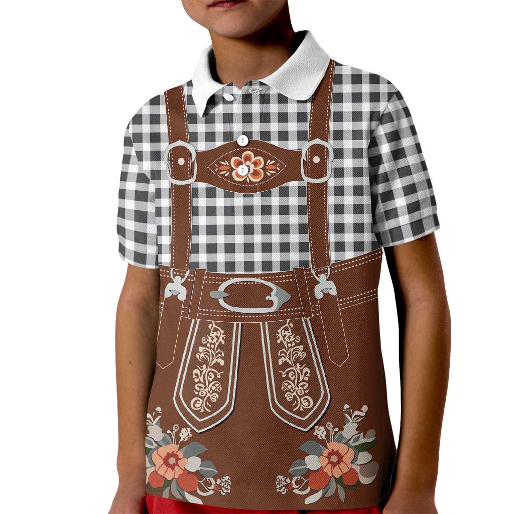 Oktoberfest Lederhosen Costume Kid Polo Shirt German Beer Festival - Wonder Print Shop