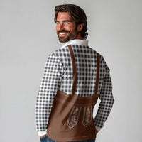 Oktoberfest Lederhosen Costume Long Sleeve Polo Shirt German Beer Festival - Wonder Print Shop