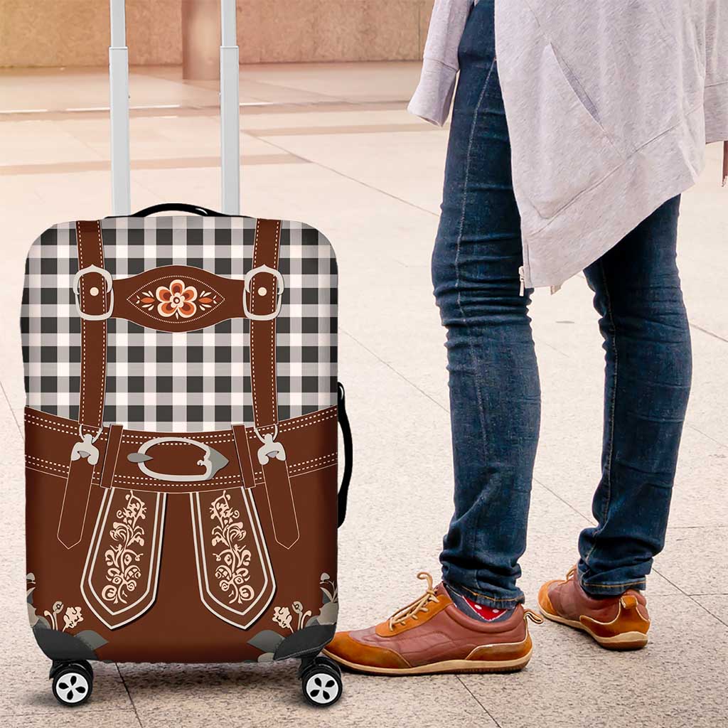 Oktoberfest Lederhosen Costume Luggage Cover German Beer Festival - Wonder Print Shop