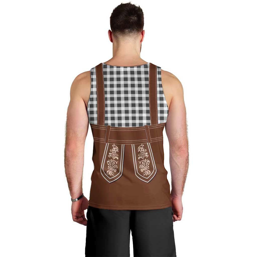 Oktoberfest Lederhosen Costume Men Tank Top German Beer Festival - Wonder Print Shop