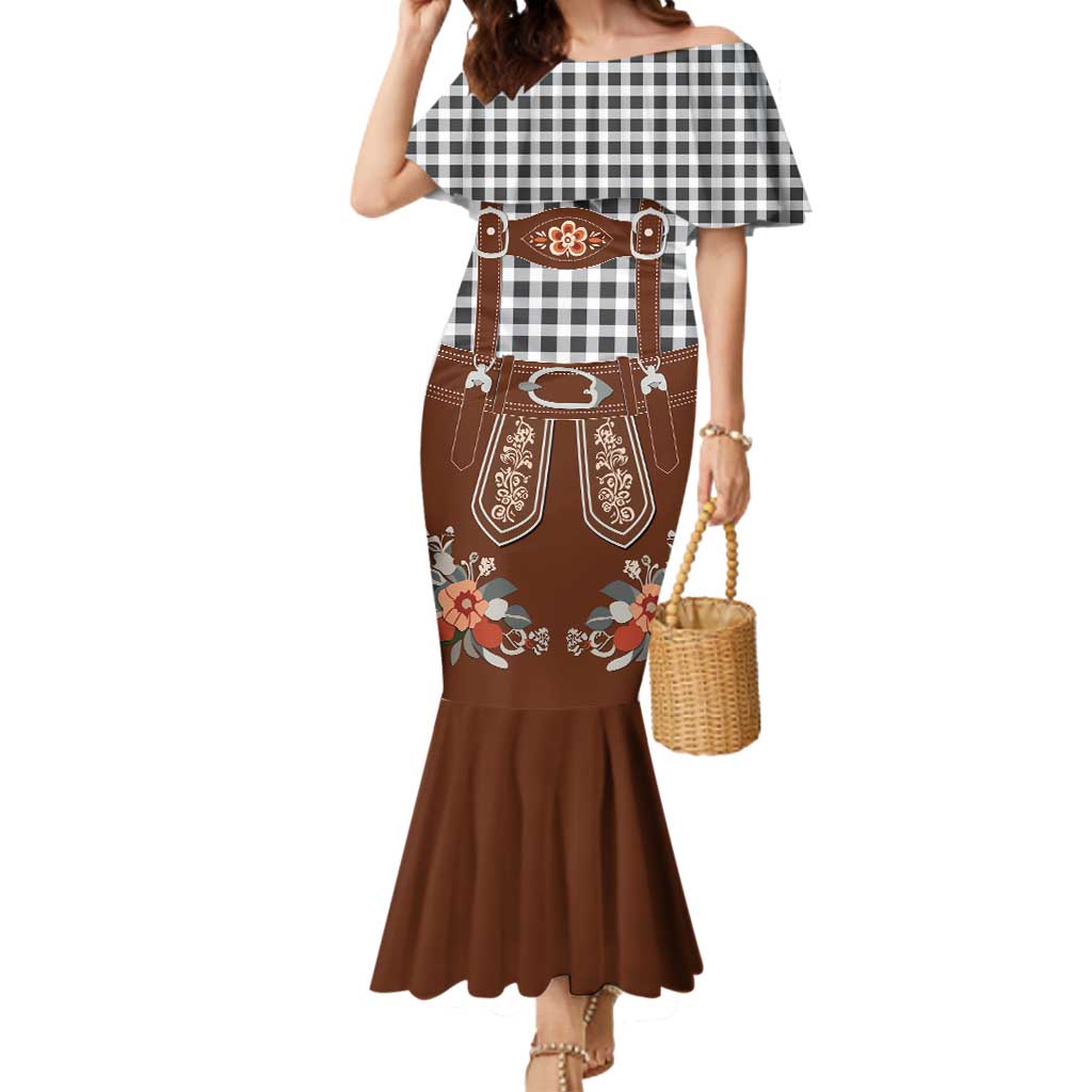 Oktoberfest Lederhosen Costume Mermaid Dress German Beer Festival - Wonder Print Shop