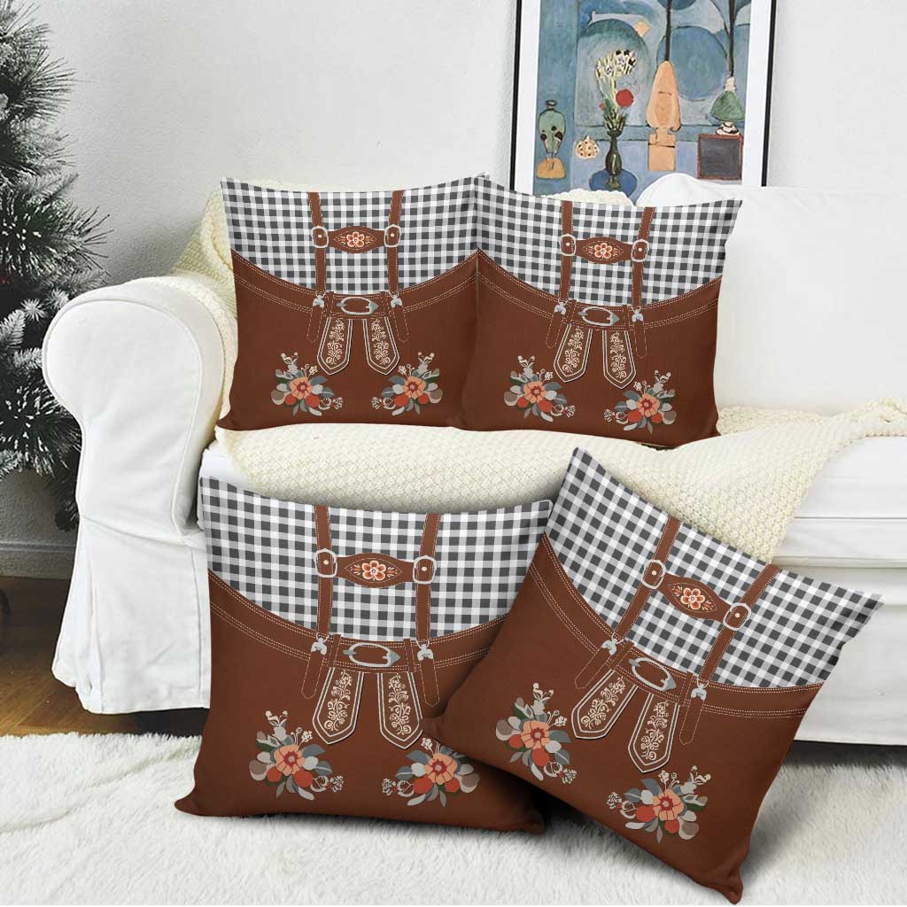 Oktoberfest Lederhosen Costume Pillow Cover German Beer Festival - Wonder Print Shop