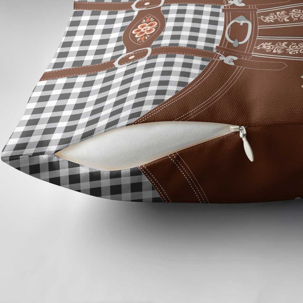 Oktoberfest Lederhosen Costume Pillow Cover German Beer Festival - Wonder Print Shop