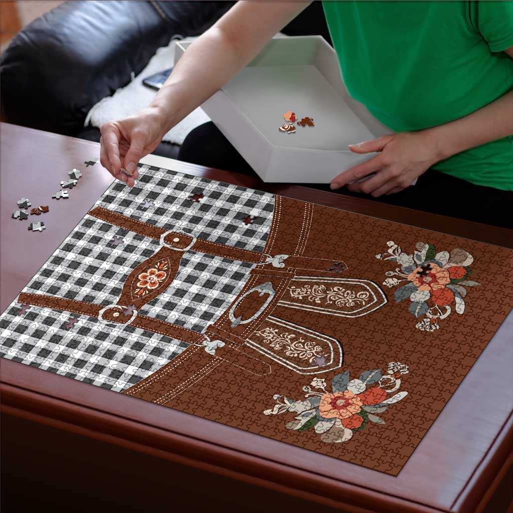 Oktoberfest Lederhosen Costume Puzzle German Beer Festival - Wonder Print Shop