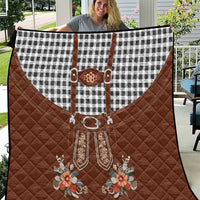 Oktoberfest Lederhosen Costume Quilt German Beer Festival - Wonder Print Shop