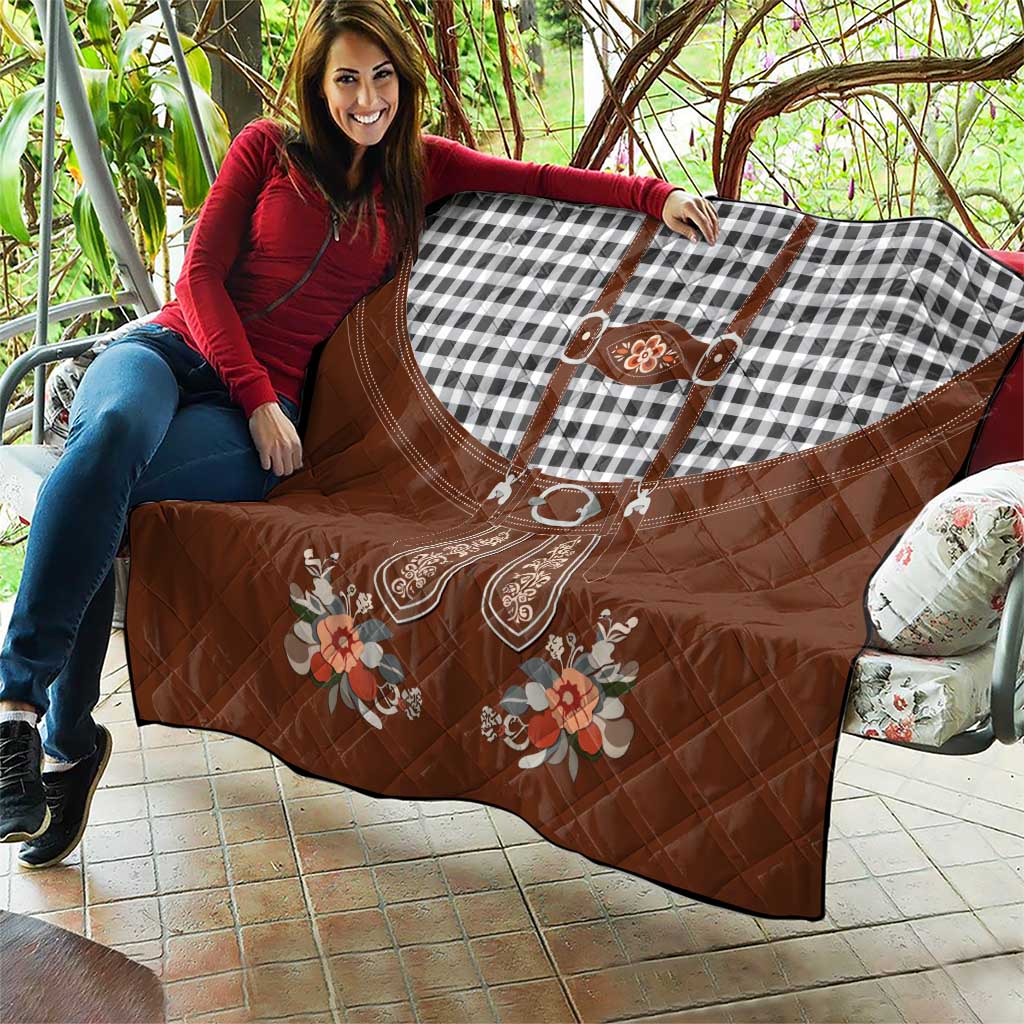 Oktoberfest Lederhosen Costume Quilt German Beer Festival - Wonder Print Shop