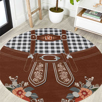 Oktoberfest Lederhosen Costume Round Carpet German Beer Festival - Wonder Print Shop