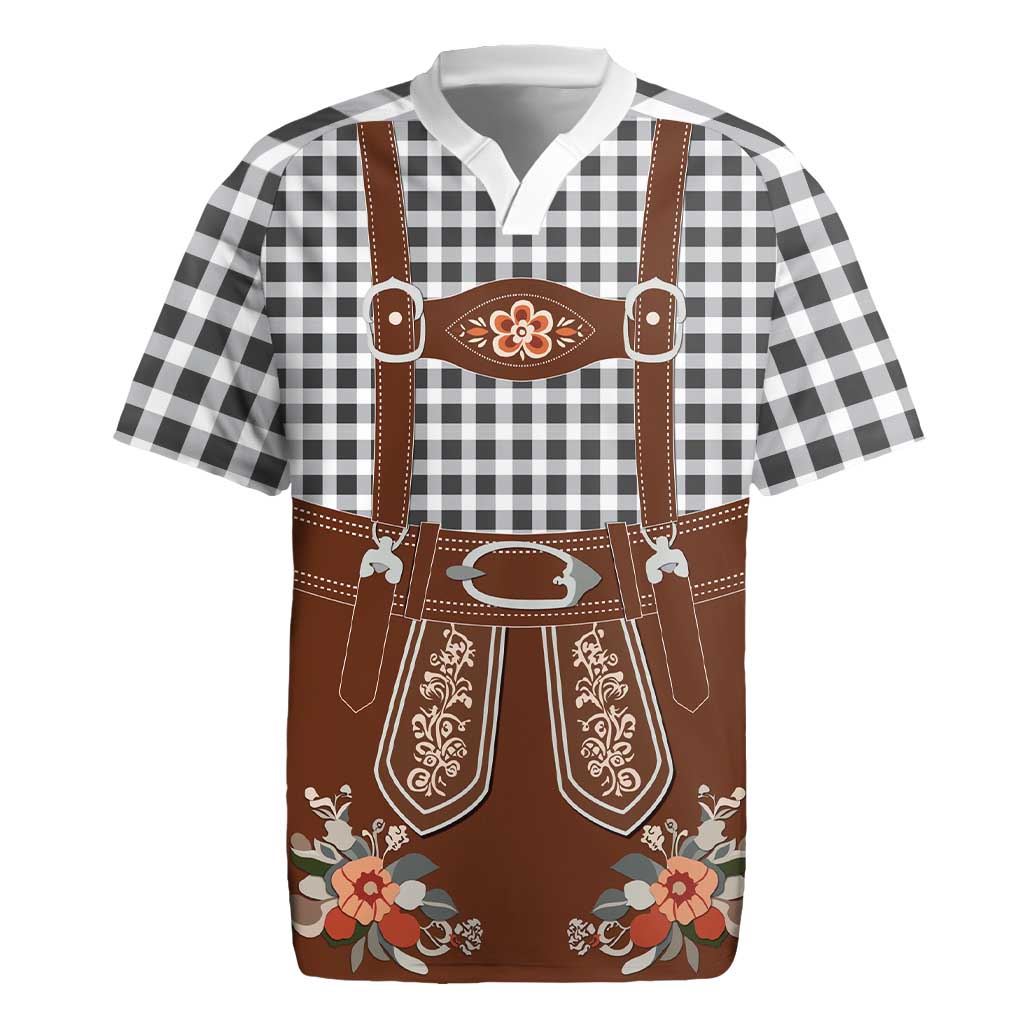 Oktoberfest Lederhosen Costume Rugby Jersey German Beer Festival - Wonder Print Shop