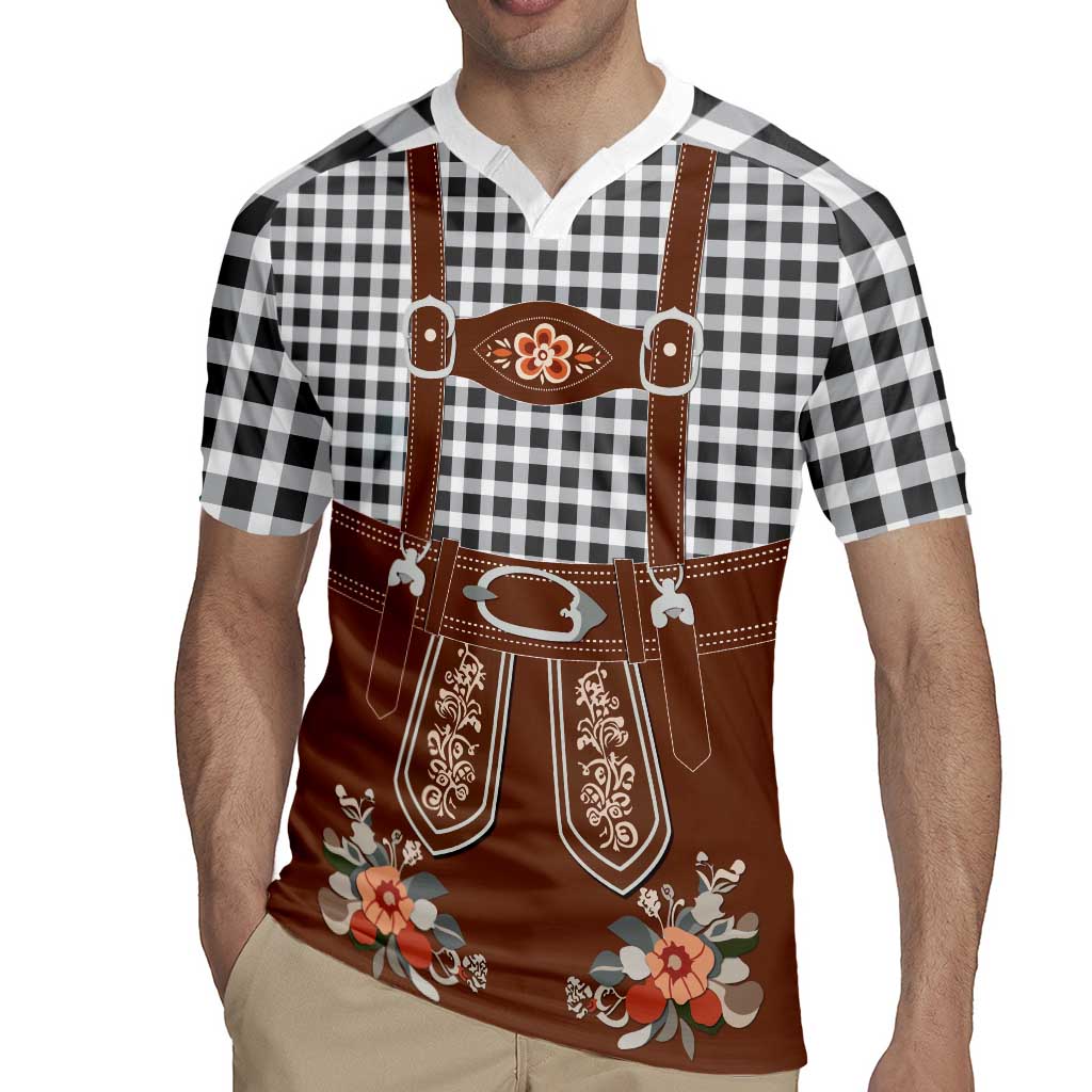 Oktoberfest Lederhosen Costume Rugby Jersey German Beer Festival - Wonder Print Shop