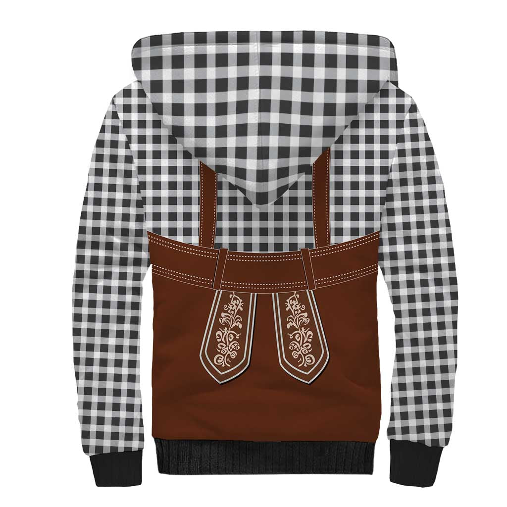 Oktoberfest Lederhosen Costume Sherpa Hoodie German Beer Festival - Wonder Print Shop