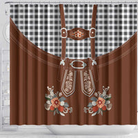 Oktoberfest Lederhosen Costume Shower Curtain German Beer Festival - Wonder Print Shop