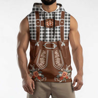 Oktoberfest Lederhosen Costume Sleeveless Hoodie German Beer Festival - Wonder Print Shop