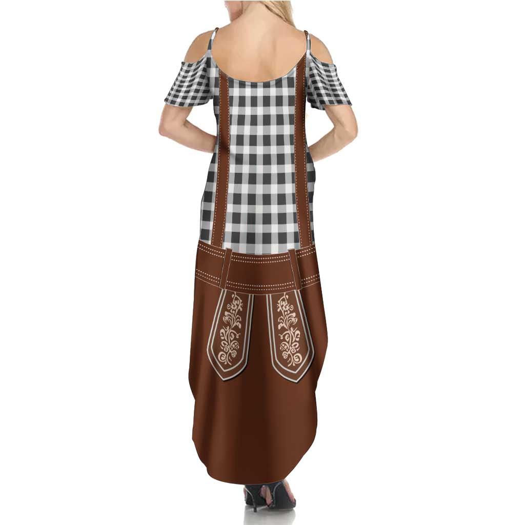 Oktoberfest Lederhosen Costume Summer Maxi Dress German Beer Festival - Wonder Print Shop