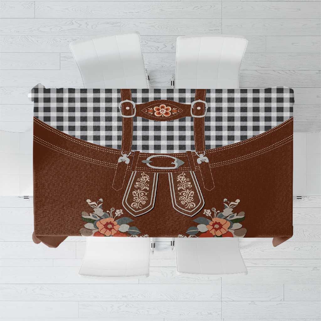 Oktoberfest Lederhosen Costume Tablecloth German Beer Festival - Wonder Print Shop