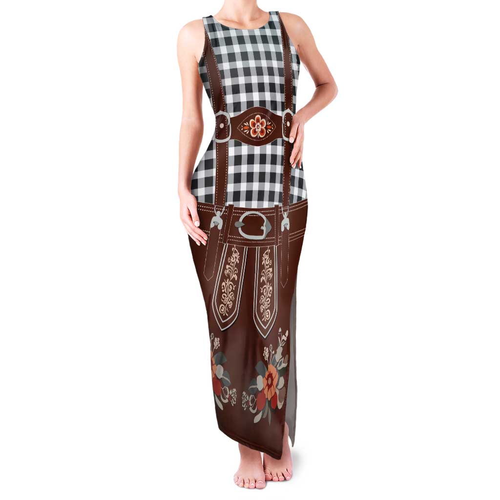 Oktoberfest Lederhosen Costume Tank Maxi Dress German Beer Festival - Wonder Print Shop
