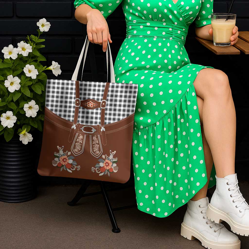 Oktoberfest Lederhosen Costume Tote Bag German Beer Festival - Wonder Print Shop