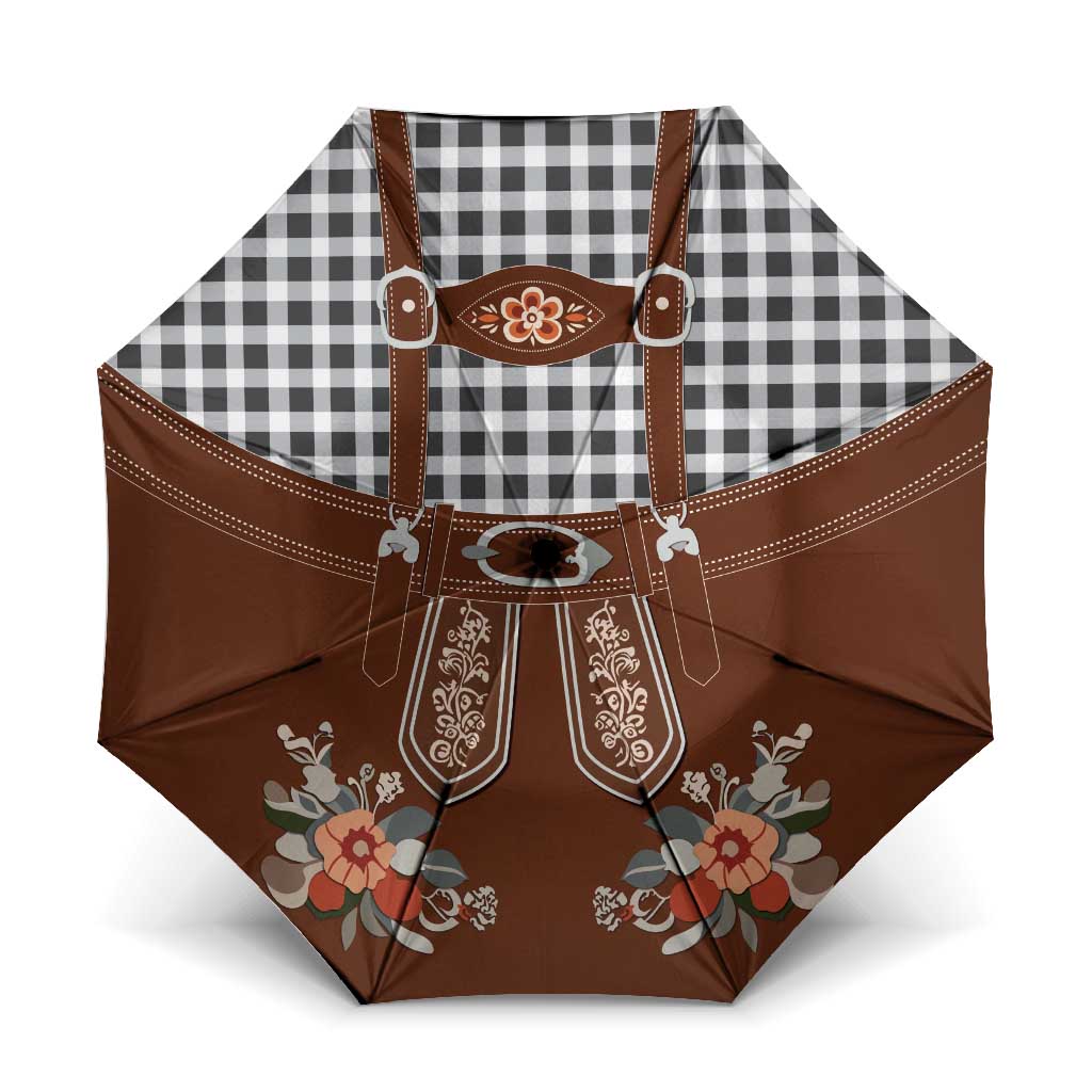 Oktoberfest Lederhosen Costume Umbrella German Beer Festival - Wonder Print Shop