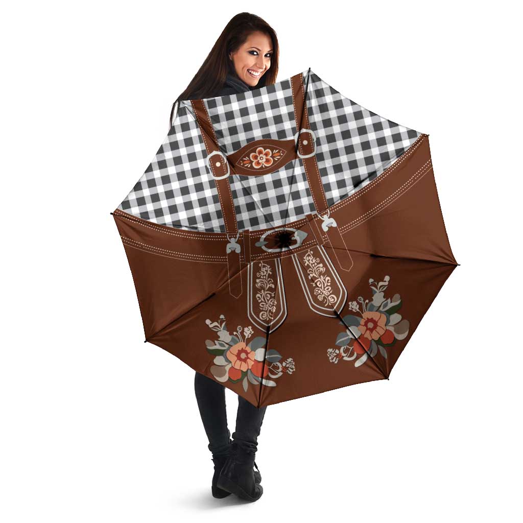 Oktoberfest Lederhosen Costume Umbrella German Beer Festival - Wonder Print Shop