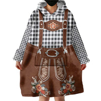 Oktoberfest Lederhosen Costume Wearable Blanket Hoodie German Beer Festival - Wonder Print Shop