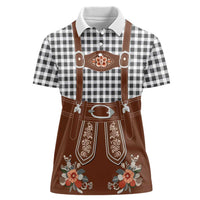 Oktoberfest Lederhosen Costume Women Polo Shirt German Beer Festival - Wonder Print Shop