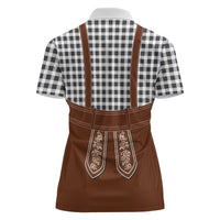 Oktoberfest Lederhosen Costume Women Polo Shirt German Beer Festival - Wonder Print Shop