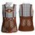 Oktoberfest Lederhosen Costume Women Sleeveless Polo Shirt German Beer Festival - Wonder Print Shop