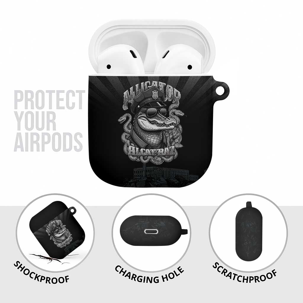 Alligator Alcatraz Police AirPods Case Prison Florida Everglades - Wonder Print Shop