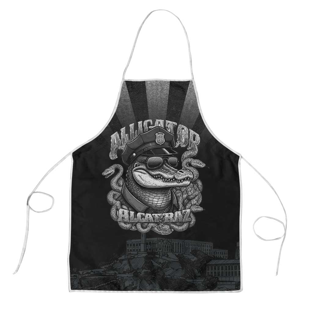 Alligator Alcatraz Police Apron Prison Florida Everglades - Wonder Print Shop