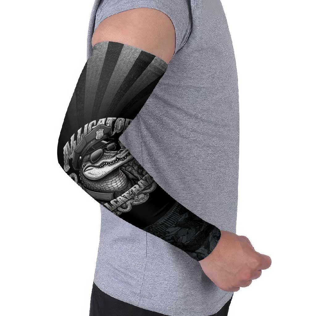 Alligator Alcatraz Police Arm Sleeves Prison Florida Everglades - Wonder Print Shop