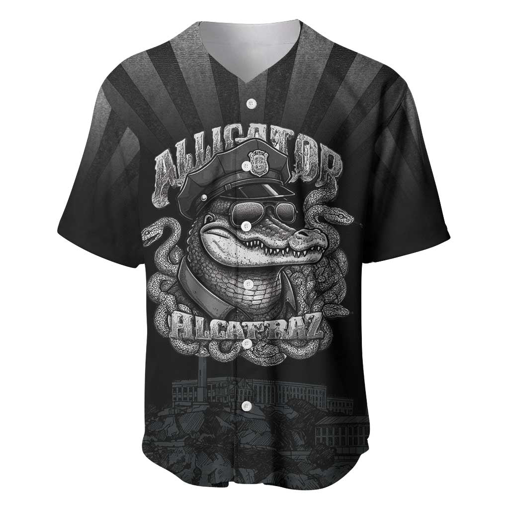 Alligator Alcatraz Police Baseball Jersey Prison Florida Everglades - Wonder Print Shop