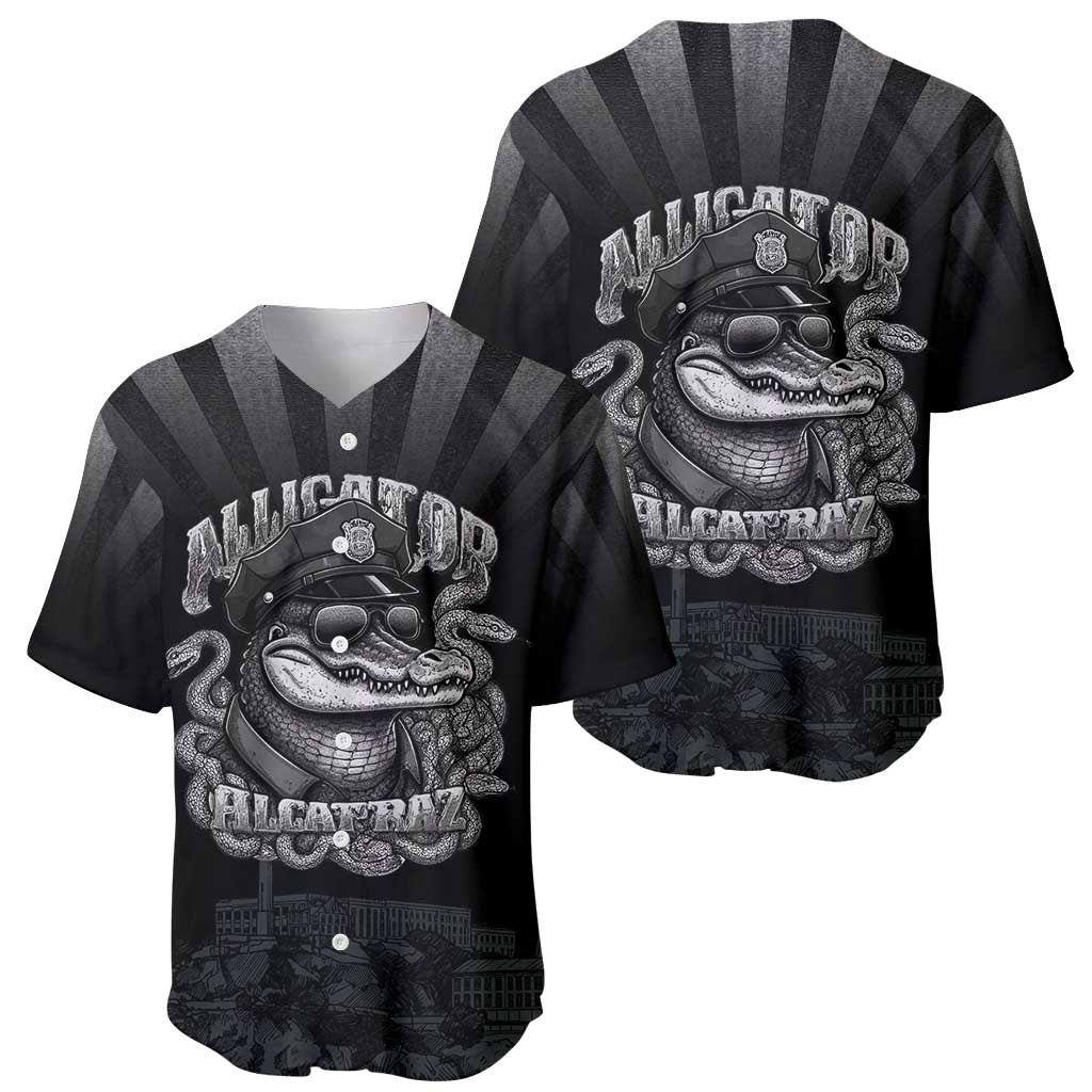 Alligator Alcatraz Police Baseball Jersey Prison Florida Everglades - Wonder Print Shop
