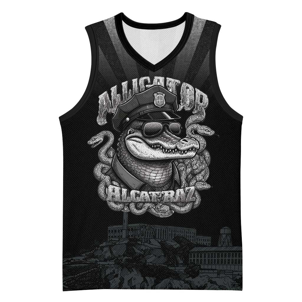 Alligator Alcatraz Police Basketball Jersey Prison Florida Everglades - Wonder Print Shop