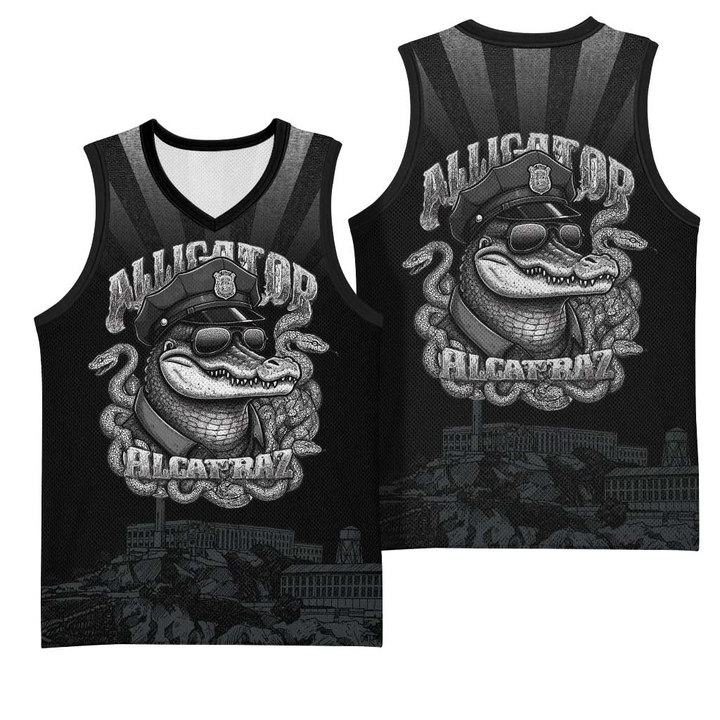 Alligator Alcatraz Police Basketball Jersey Prison Florida Everglades - Wonder Print Shop