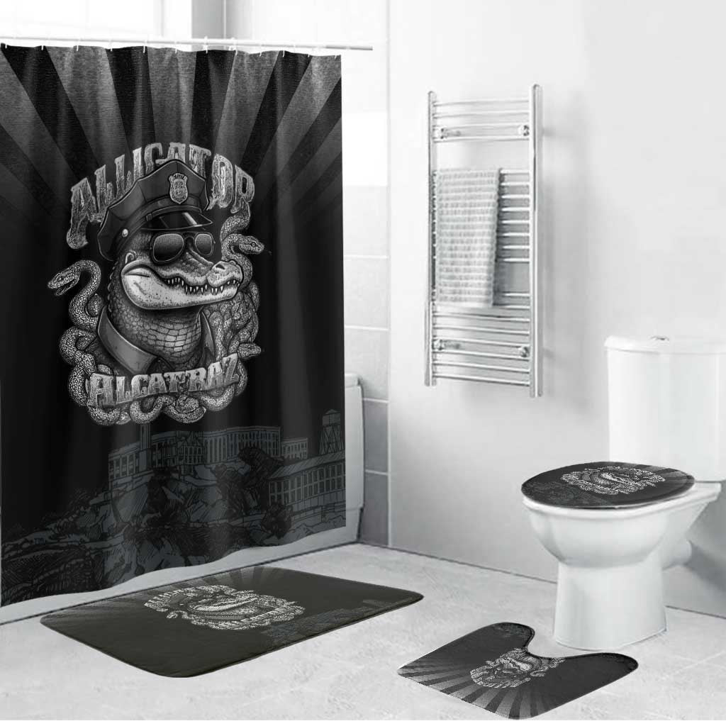 Alligator Alcatraz Police Bathroom Set Prison Florida Everglades - Wonder Print Shop