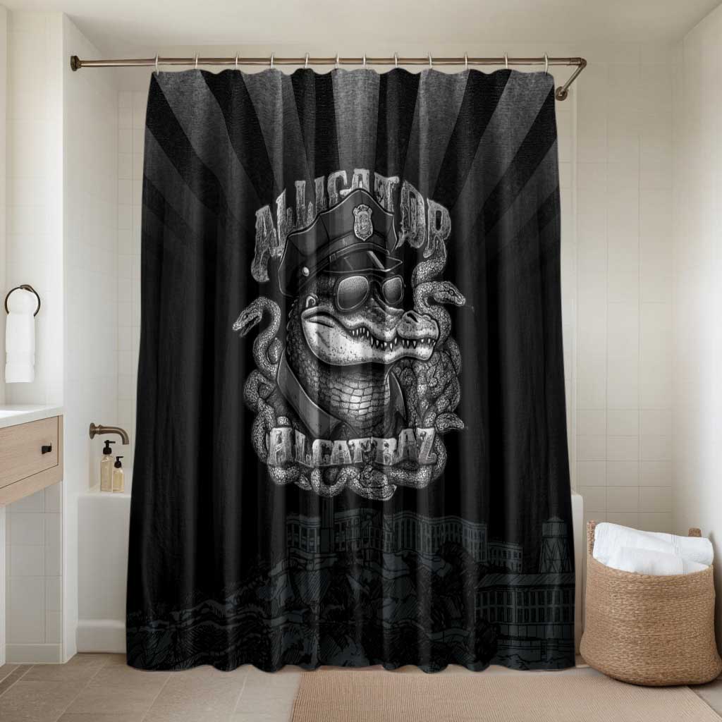 Alligator Alcatraz Police Bathroom Set Prison Florida Everglades - Wonder Print Shop