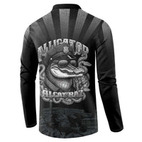 Alligator Alcatraz Police Button Sweatshirt Prison Florida Everglades - Wonder Print Shop