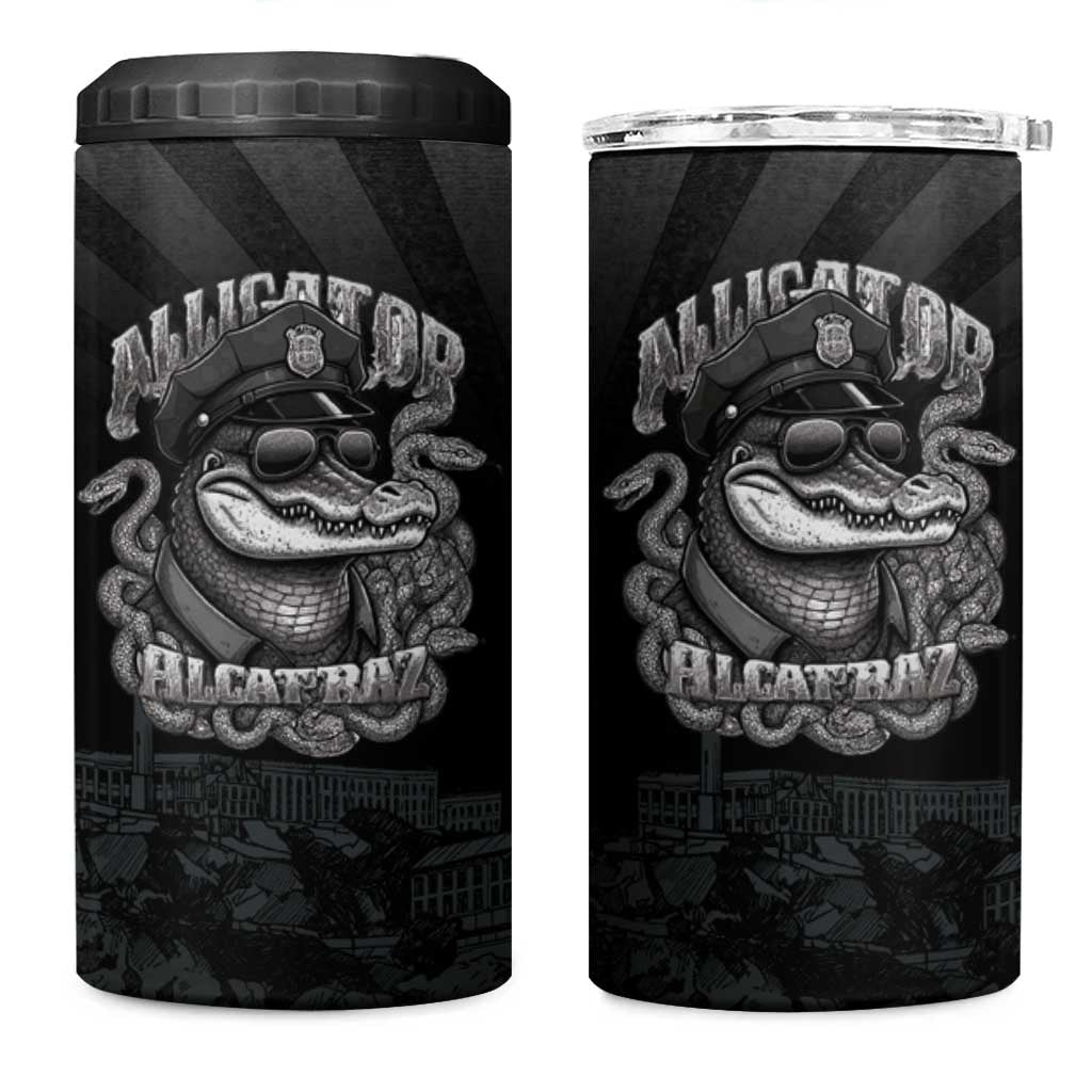 Alligator Alcatraz Police 4 in 1 Can Cooler Tumbler Prison Florida Everglades - Wonder Print Shop