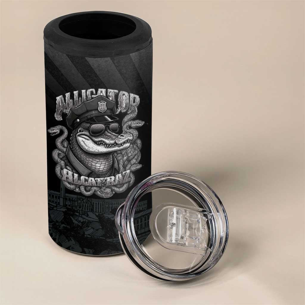 Alligator Alcatraz Police 4 in 1 Can Cooler Tumbler Prison Florida Everglades - Wonder Print Shop