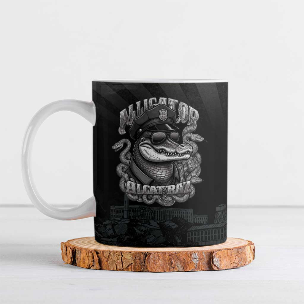 Alligator Alcatraz Police Ceramic Mug Prison Florida Everglades - Wonder Print Shop