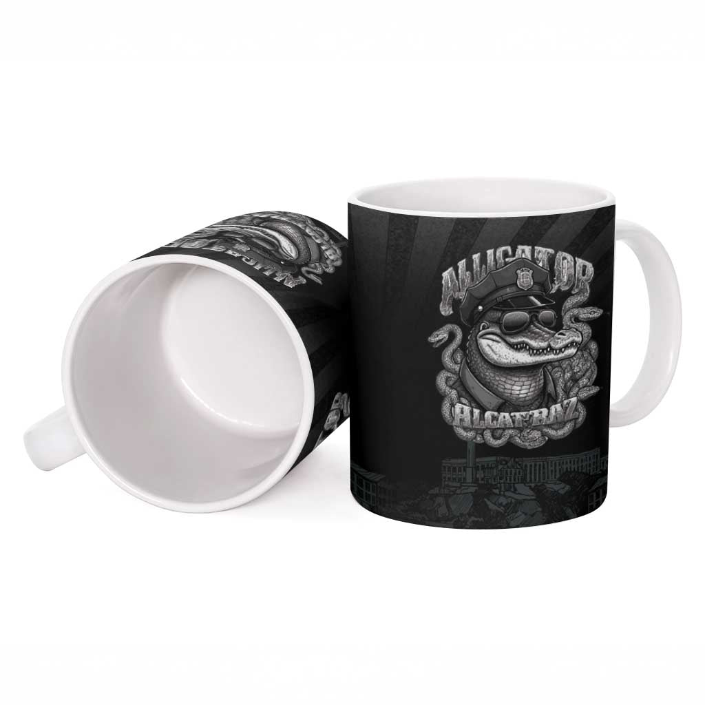 Alligator Alcatraz Police Ceramic Mug Prison Florida Everglades - Wonder Print Shop