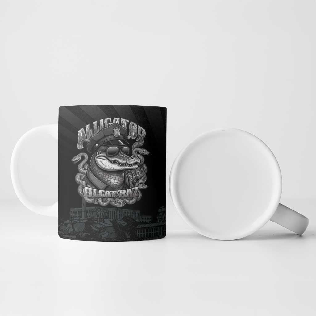Alligator Alcatraz Police Ceramic Mug Prison Florida Everglades - Wonder Print Shop