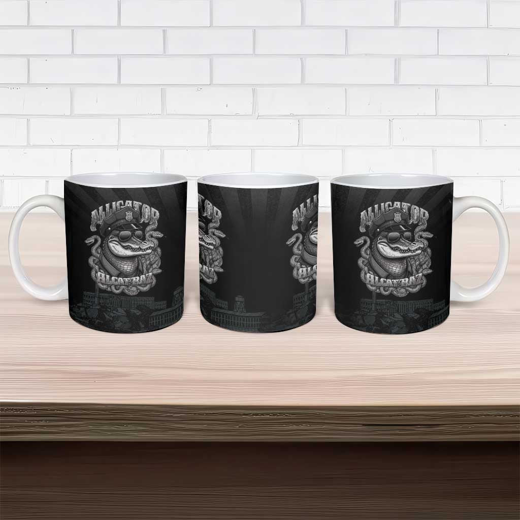 Alligator Alcatraz Police Ceramic Mug Prison Florida Everglades - Wonder Print Shop