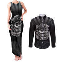 Alligator Alcatraz Police Couples Matching Tank Maxi Dress and Long Sleeve Button Shirt Prison Florida Everglades - Wonder Print Shop