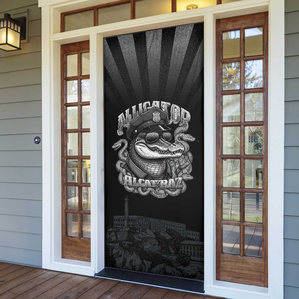 Alligator Alcatraz Police Door Cover Prison Florida Everglades - Wonder Print Shop